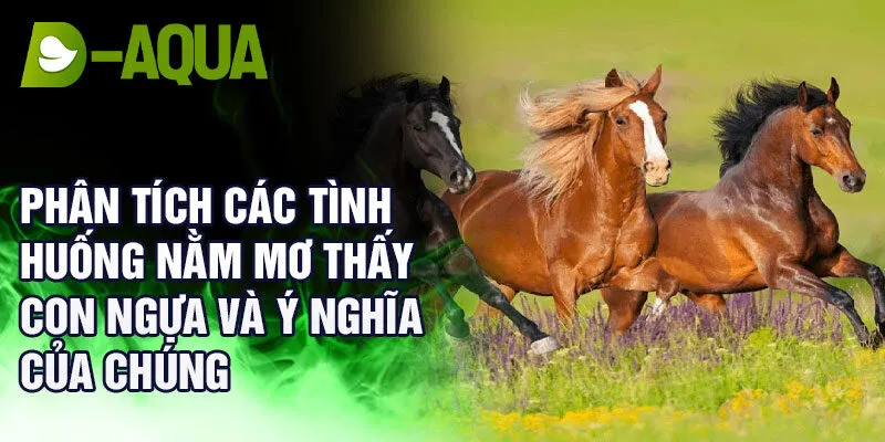 Phân tích các tình huống nằm mơ thấy con ngựa và ý nghĩa của chúng